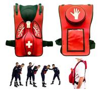 SUZLAZYR Simulateur Anti-étouffement Modèle de Formation aux Premiers Secours en Cas d'infarctus chez l'adulte avec Tape dans Le Dos pour démonstrations pédagogiques, Rouge