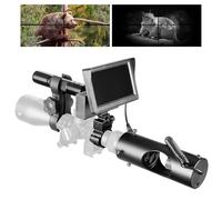 SUZLAZYR Vision nocturne - Caméra de chasse - Lunettes de fusil avec écran HD de 4,3 pouces et lampe de poche infrarouge 850 nm - Vision nocturne à 200 m