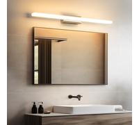 SUZNIU Led Spiegelleuchte Badezimmer, 60CM Spiegelschrank Bad IP44 Warmweiß 3000K Wandleuchte Badezimmer, 10W Spiegellampe Badezimmerlampe Spiegelleuchte Bad Schrankleuchte Spiegel Beleuchtung