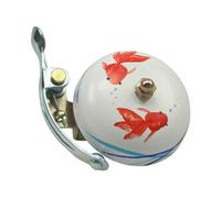 Crane Suzu Hand Painted Bike Bell Argenté