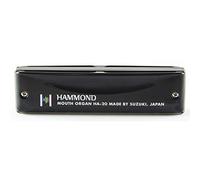 Suzuki HA20A Hammond Harmonica diatonique en la 10 Trous Noir