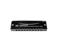 Suzuki HA20B Hammond Harmonica diatonique en si 10 Trous Noir