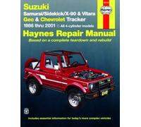 Suzuki Samurai/Sidekick/X-90 & Geo & Chevrolet Tracker: 1986 thru 2001: All 4-cylinder models