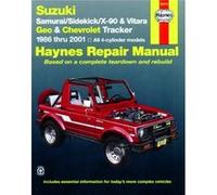 Suzuki Samurai 8695 Sidekick 8998 X90 9698 Vitara 9901 Geo Tracker 8697 Chevrolet Tracker 9801 Haynes Repair Manual USA by Haynes Publishing Bob Henderson, John Harold Haynes (Auteur)