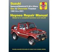 Haynes – Suzuki Samurai/Sidekick/X-90 & Geo & Chevrolet Tracker – 1986–2001 – Manuel de réparation