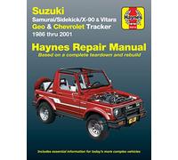Suzuki Samurai/Sidekick/X-90 & Geo & Chevrolet Tracker: 1986 thru 2001: All 4-cylinder models
