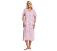 Suzy & Me Chemise de nuit 100 % jersey de coton grande taille, Freesia framboise, 46-48