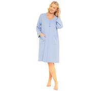 Suzy & Me Mesdames Supersoft Gaufre Jersey Zip Front Dressing Robe