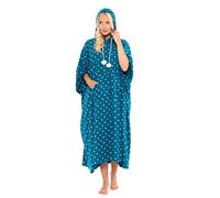 Suzy & Me Poncho/couverture surdimensionnée en polaire Taille unique (Étoile turquoise)