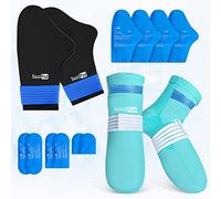 SuzziPad Cold Therapy Socks & Hand Ice Pack Gants froids pour la neuropathie de chimiothérapie, forfait de soins de chimiothérapie pour femmes et hommes （(Noire -S/M)