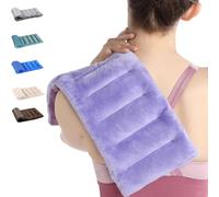 SuzziPad Coussin chauffant au micro-ondes pour réduire l'inconfort, coussin chauffant au micro-ondes de 17,8 x 40,6 cm, douleurs musculaires, fatigue apaisante pour le cou et les épaules, pouf chaud,