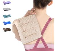 SuzziPad Coussin chauffant au micro-ondes pour réduire l'inconfort, coussin chauffant au micro-ondes, douleurs musculaires, fatigue apaisante pour le cou et les épaules, coussin chauffant au riz