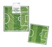 SV SURPRISEZ-VOUS - 12 SERVIETTES PAPIER TERRAIN FOOTBALL 29CM VERT