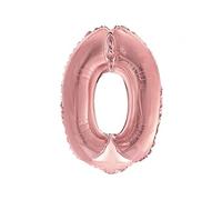 SV SURPRISEZ-VOUS - Ballon Aluminium Chiffre 0 36CM Rose Gold