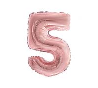 SV SURPRISEZ-VOUS - BALLON ALUMINIUM CHIFFRE 5 36CM ROSE GOLD
