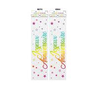 SV SURPRISEZ-VOUS - BANNIERE Joyeux Anniversaire Metallique Multicolore