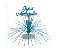 SV SURPRISEZ-VOUS - Centre DE Table Fontaine Anniversaire 27CM Bleu