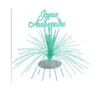 SV SURPRISEZ-VOUS - Centre DE Table Fontaine Anniversaire 27CM Vert