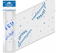 SV SURPRISEZ-VOUS - Chemin DE Table INTISSÉ Anniversaire 5M Bleu