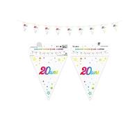 SV SURPRISEZ-VOUS - Guirlande Fanion 20 Ans MÉTALLIQUE Multicolore