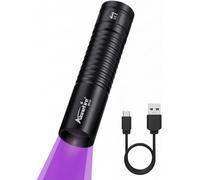 Sv114 3w Uv Led Torch 365nm Small Type C Usb Rechargeable Ultraviolet Black Light Urine Detector For Resin,Fishing,Scorpion,Minerals,Amber With Built-In Battery