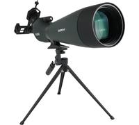 SV28 Longue Vue 25-75x70 Bak4 Porro Prisme Imperméable Monoculaire Longue Vue Puissante Adaptateur de Téléphone Trépied pour Observation des Oiseaux