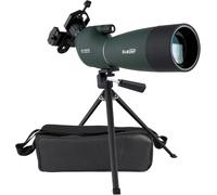 SV28 Longue Vue 25-75x70 Bak4 Porro Prisme Imperméable Monoculaire Longue Vue Puissante Adaptateur de Téléphone Trépied pour Observation des Oiseaux