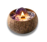 Svadia Lavender Bliss Bougie Parfumée Artisanale à l'Améthyste | Design élégant et naturel