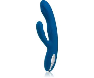 Svakom Aylin Powerful Pulsating Dual-Headed vibromasseur avec stimulateur de clitoris Blue 21,5 cm