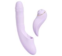 Svakom DuoGlow - vibromasseur point G et clitoris connecté - silicone violet
