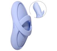 Svakom Echo 2 Flexible Finger Vibrator Stimulateur clitoridien avec un embout pour le doigt Blue 9.1 cm