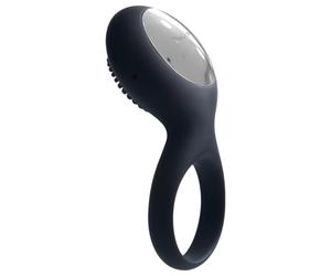 Svakom Tyler - anneau pénien vibrant rechargeable étanche - noir