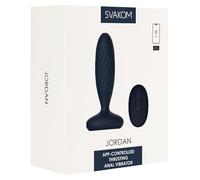 Svakom Plug anal Jordan – va-et-vient vibrant connecté – Bleu