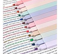 Svalor 12 PCS Surligneurs Pastel - Couleurs assorties, Marqueurs Paste | Esthétiques de La Bible Highlighters pour mettre en évidence un journal intime ou un carnet à l'école, au bureau