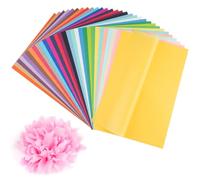 Svalor Lot de 300 feuilles de papier calque - 30 couleurs - Papier de soie A4 - 14 g/m² - Multicolore - Pour travaux manuels, fleurs en papier et pompons (20 × 29 cm)