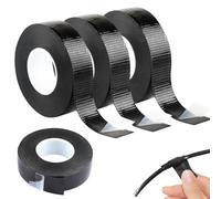 Svalor Lot de 4 rouleaux de ruban isolant auto-soudant - Noir - 5 m x 23 mm x 0,8 mm - Étanche - Ruban vulcanisant pour réparation et regroupement