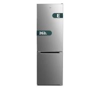 SVAN Combi Frigo Inox 2 Portes, OC18050EI00, Capacité 262 Litres, Cyclic, Moteur Universel, 40 dB, Porte Réversible, Ouverture à Tirage de Doigt, Classification Énergétique E