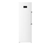 Svan Congélateur vertical blanc SCV185602ENFD. Capacité 274 L, système de refroidissement double sans givre, 4 étoiles, porte réversible, mode super congélation, moteur inverter, porte battante, 39 dB