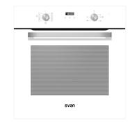 Svan Four Électrique Blanc SH4700EB. Capacité 75 Litres, Puissance 2100 W, Grill, 4 Programmes, Intérieur Émaillé, Minuteur, Nettoyage Facile, Classe Énergétique A