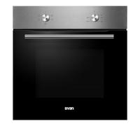 Svan Four Électrique Inox SH4701EX. Capacité 75 Litres, 2100 W, Grill, 4 Programmes, Intérieur Métal, Minuterie, Nettoyage Facile, Classe Énergétique A