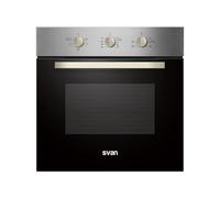 Svan Four Électrique Inox SHM4700EX. Capacité 70 Litres, 2100 W, Grill, 5 Programmes, Cavité Relief, Minuteur, Nettoyage Facile, Classe Énergétique A