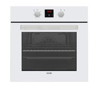 Svan Horno Multifunción con Ventilador Cristal blanco SHM6700DCB. Capacidad 69 Litros, 2300W, 6 Programas, Interior Esmaltado, Fácil Limpieza, Display LED Manual, Eficiencia Energética Clase A