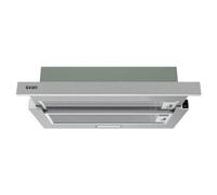 Svan Hotte Aspirante Télescopique 60cm, Inox, SCPE601CX. Puissance 450m3h, 2 Vitesses, 2 Filtres, 66 dB Niveau Sonore, Contrôle Manuel, Filtre Lavable au Lave Vaisselle