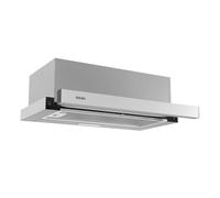 Svan Hotte Aspirante Télescopique 60cm, Inox, SCPE602AX. Puissance 301m3/h, 2 Vitesses, 2 Filtres, 64 dB Niveau Sonore, Commande Manuelle, Filtre compatible Lave-vaisselle