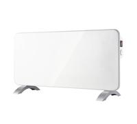 Svan Radiador Plano Eléctrico Bajo Consumo, 2 Niveles de Potencia, 2000 W, Termostato Mecánico, Protección Sobrecalentamiento, Soporte Con Patas, Blanco