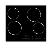 Svan Table Vitrocéramique Verre noir, SV4601. 4 Zones de Cuisson, 6600 W, 9 Niveaux de Puissance, Commande Tactile, Arrêt Automatique, Verrouillage Sécurité, Minuteur
