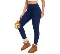 Svanco Legging Thermique Femme Hiver Doublé Chaud Leggins | Doublure Polaire Intérieure, Taille Haute, Coupe Élastique, Pour Hiver Et Quotidien