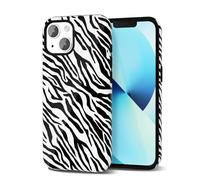 Svanove Coque de téléphone imprimée zèbre pour iPhone 13 Mini/ 12 Mini coque pour fille, coque de zèbre mignon pour femmes, luxe tendance, rétro, tendance, imprimé animal, motif esthétique, coque