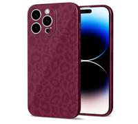 Svanove Coque de téléphone pour iPhone 14 Pro, imprimé guépard, joli motif léopard Y2K, coque rigide en plastique pour femmes et filles, coque au design animal esthétique girly avec protection