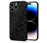 Svanove Coque de téléphone pour iPhone 14 Pro, imprimé guépard, jolie coque rigide en plastique avec protection pour appareil photo, pour femmes et filles, motif animal esthétique girly avec